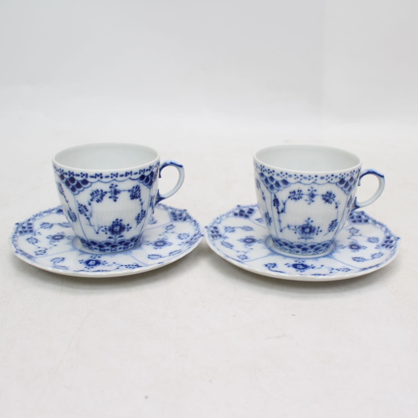 249)【2客セット】ロイヤルコペンハーゲン ブルーフルーテッド フル