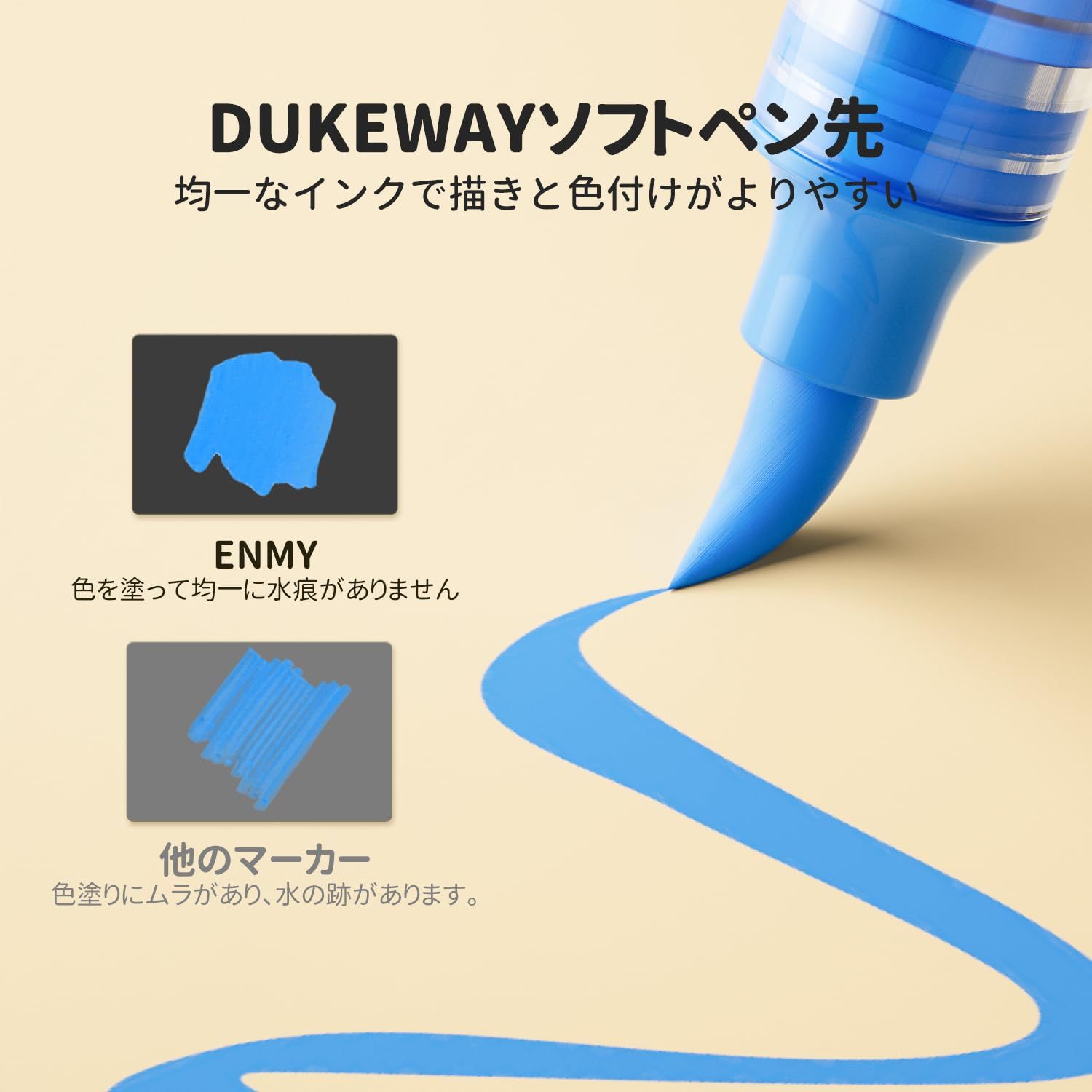 ENMY 80色セット 直液式 アクリルマーカー イラストマーカー 水性 筆 