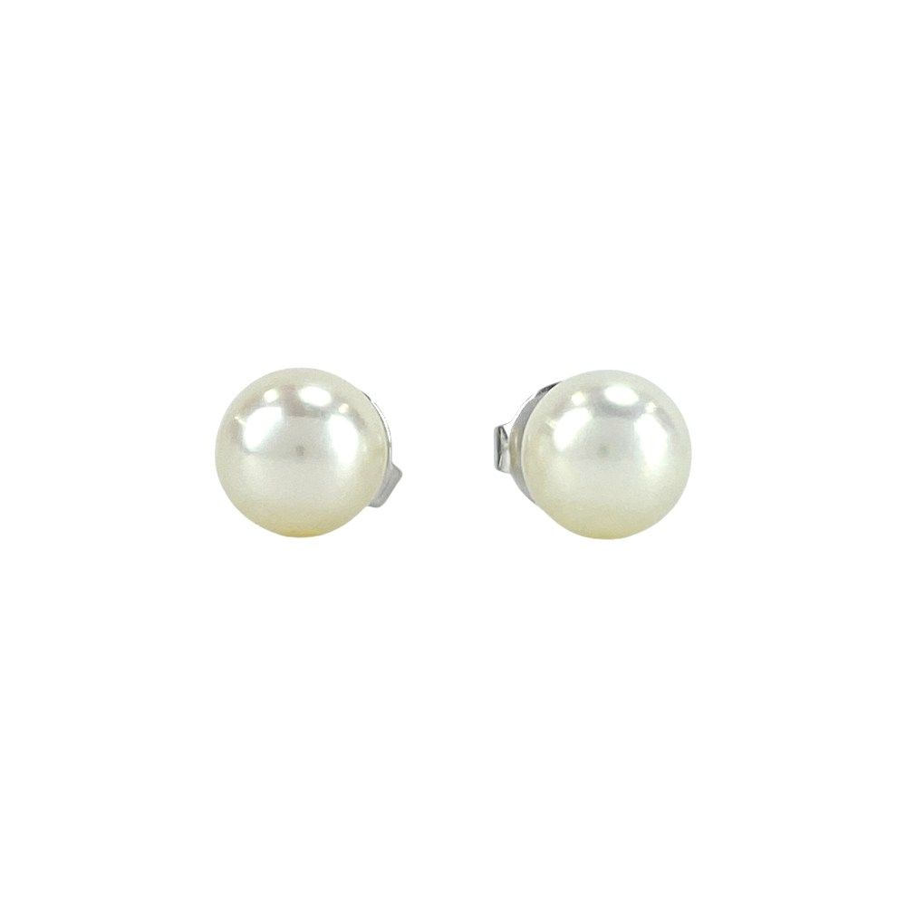 ミキモト □美品□ パール ワンポイント ピアス アクセサリー ホワイト