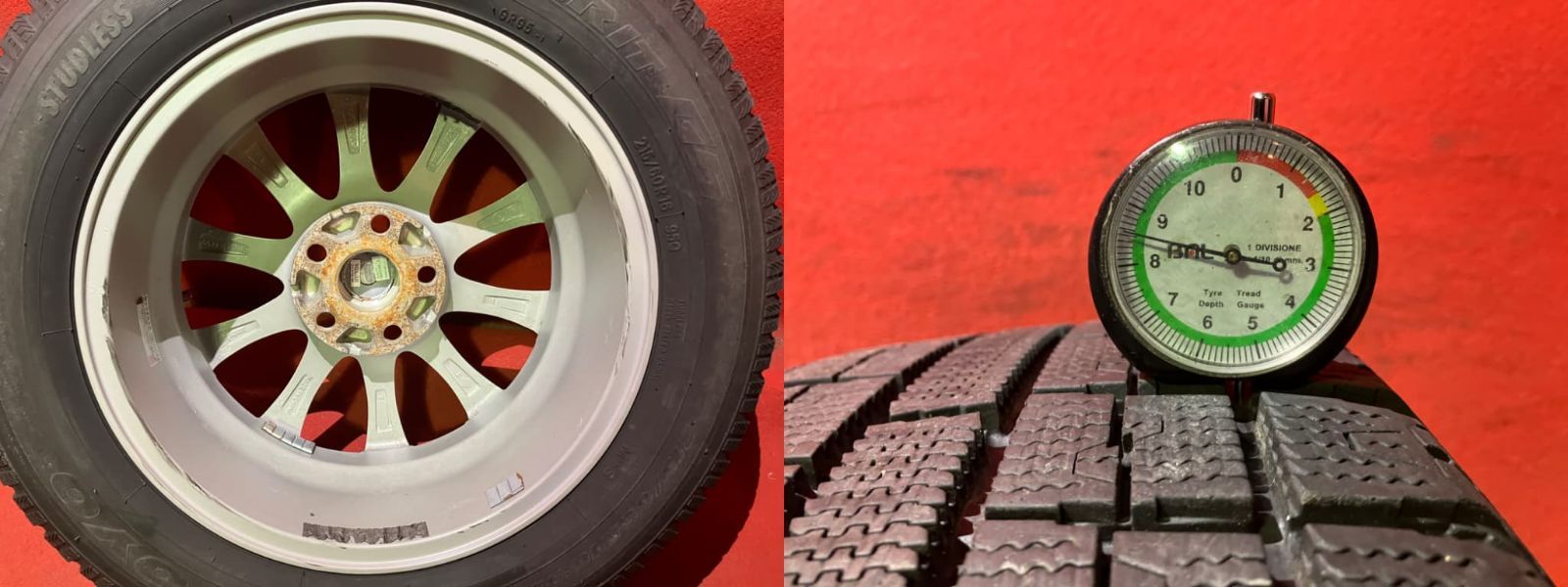 中古スタッドレスタイヤホイールセット【215/60R16 TOYO G5】[16x6.5+