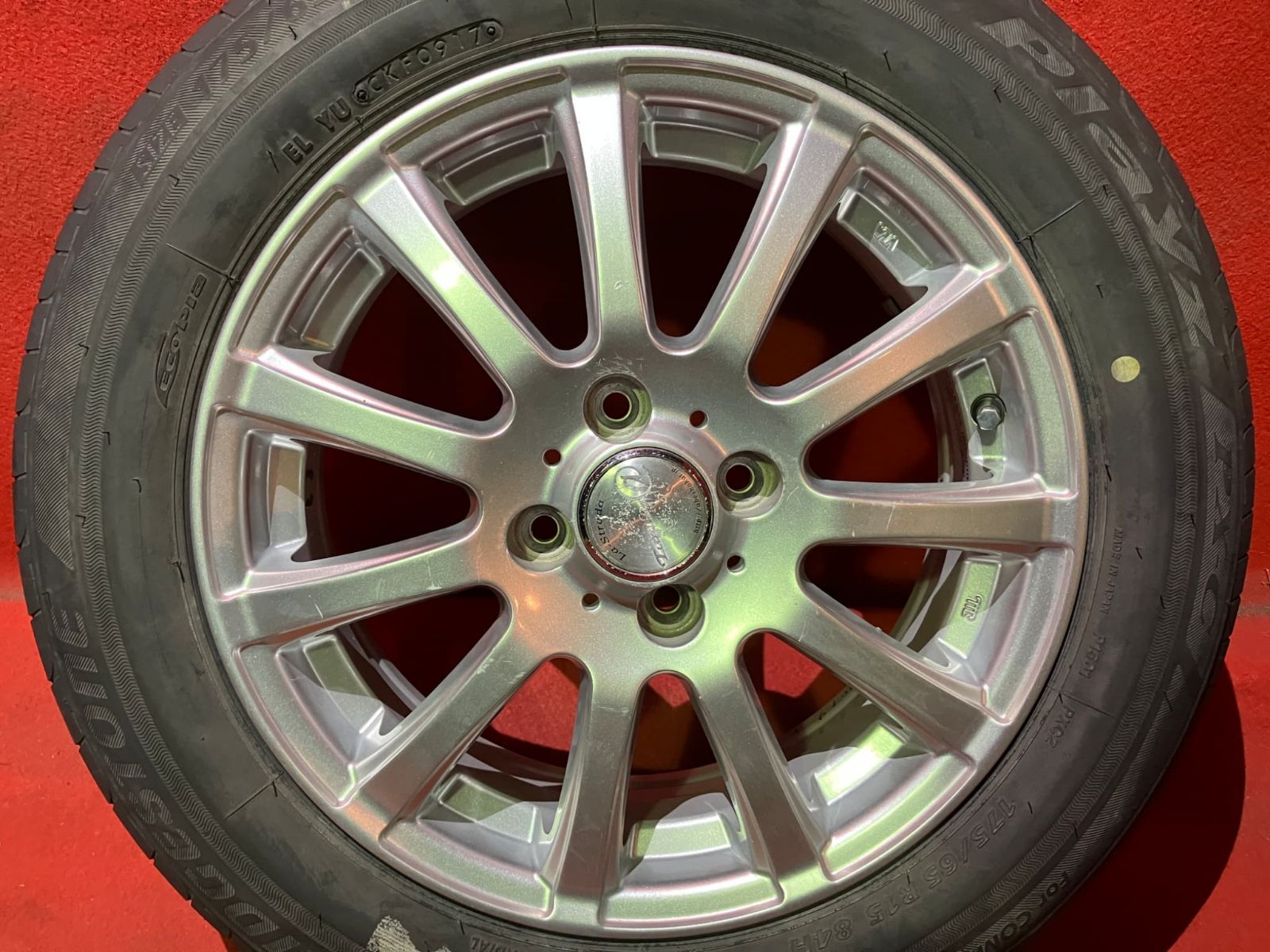 中古サマータイヤホイールセット【175/65R15 BRIDGESTONE PX-C】[15x5 