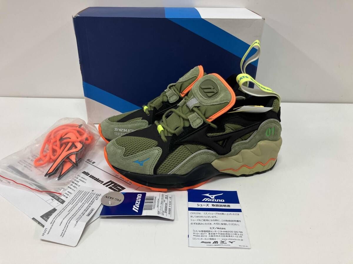 MIZUNO ミズノ スニーカー VDM0919 24karats モスグリーン 25.5cm 箱 