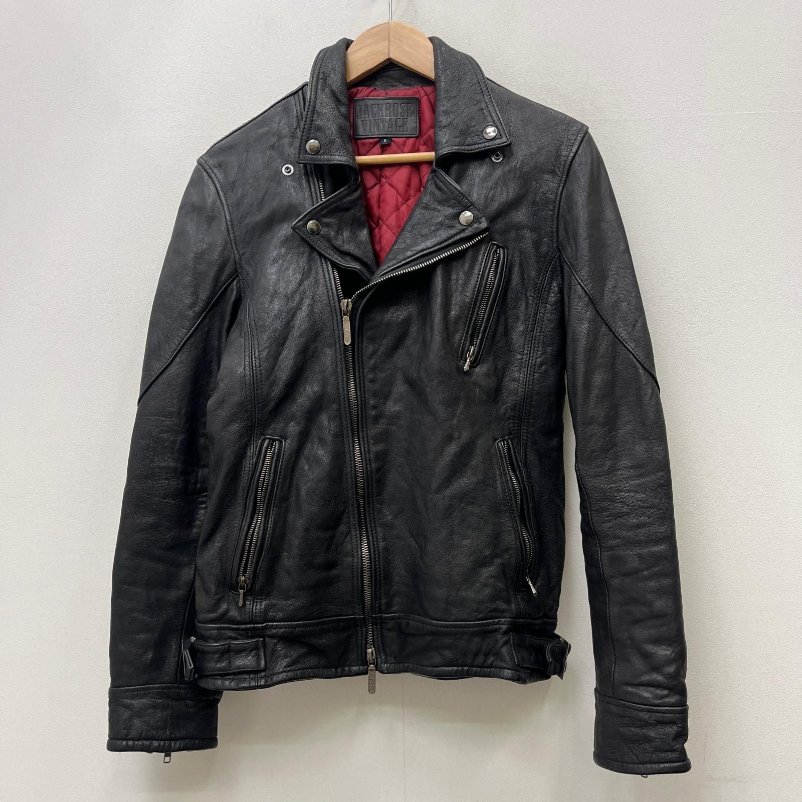 【加古川店】 中古 Jack rose | ジャックローズ レザー ダブルライダースジャケット 290703J ブラック サイズ：5 【96】 加古川店】 中古 Jack rose | ジャックローズ レザー ダブルライダース