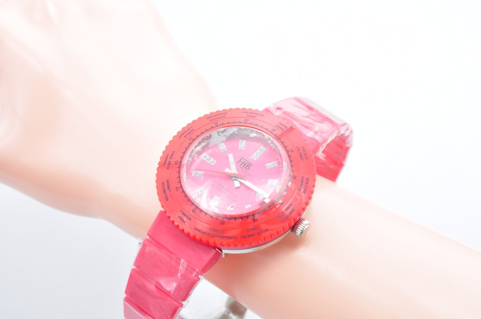 未使用 FHB エフエイチビー Felix Huber Basel F-504 Quartz クォーツ 