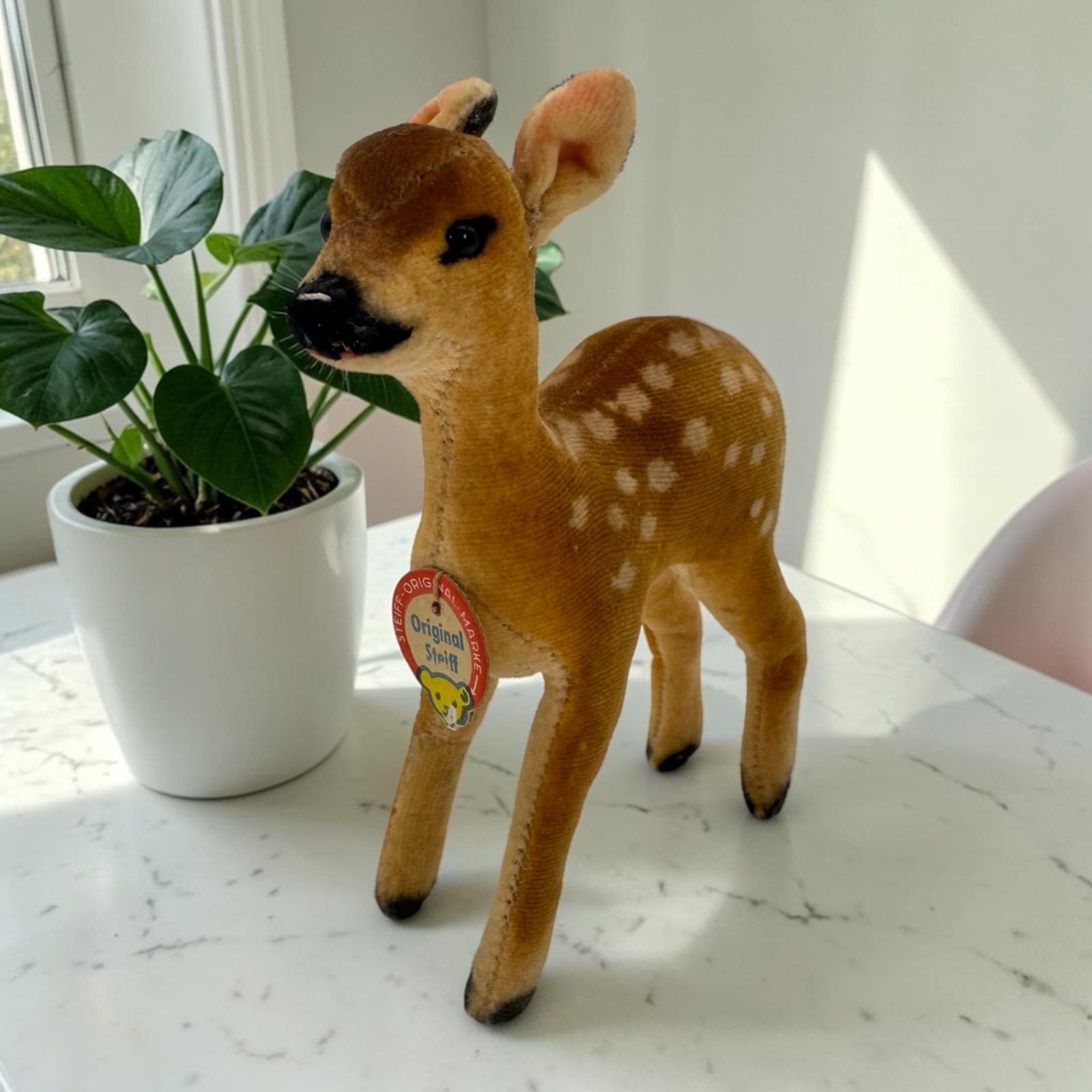 送料無料☆シュタイフ☆Fawn 12cm☆ベルベットのバンビ/小鹿/シカ 