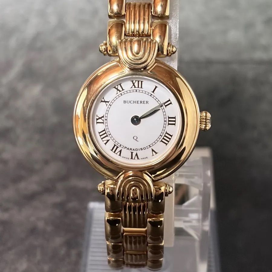 スイス製 ブッフェラー 腕時計 パラディソ ゴールド 稼働品 BUCHERER 