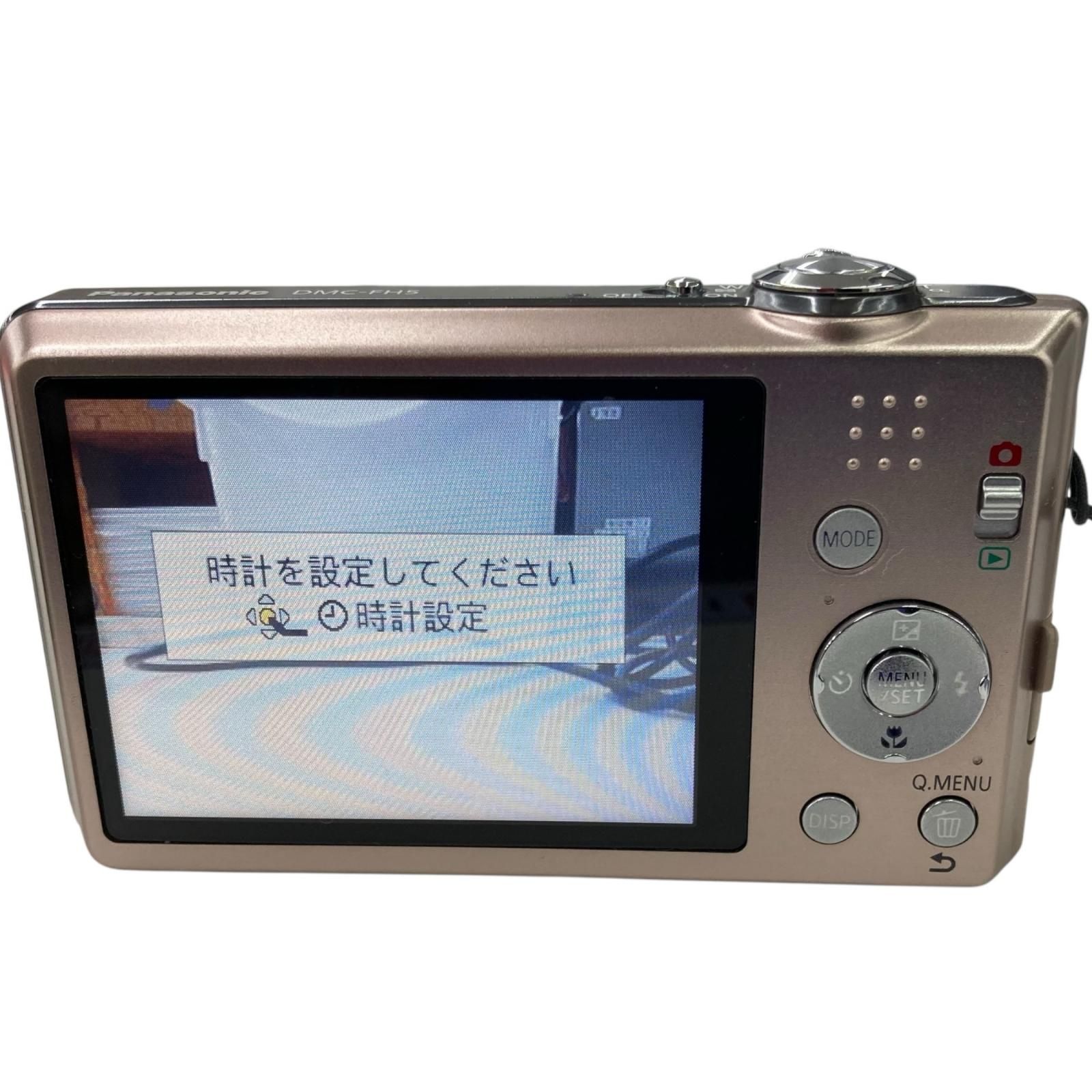 動作確認済】Panasonic LUMIX DMC-FH5 レトロ コンデジ 186001 動作