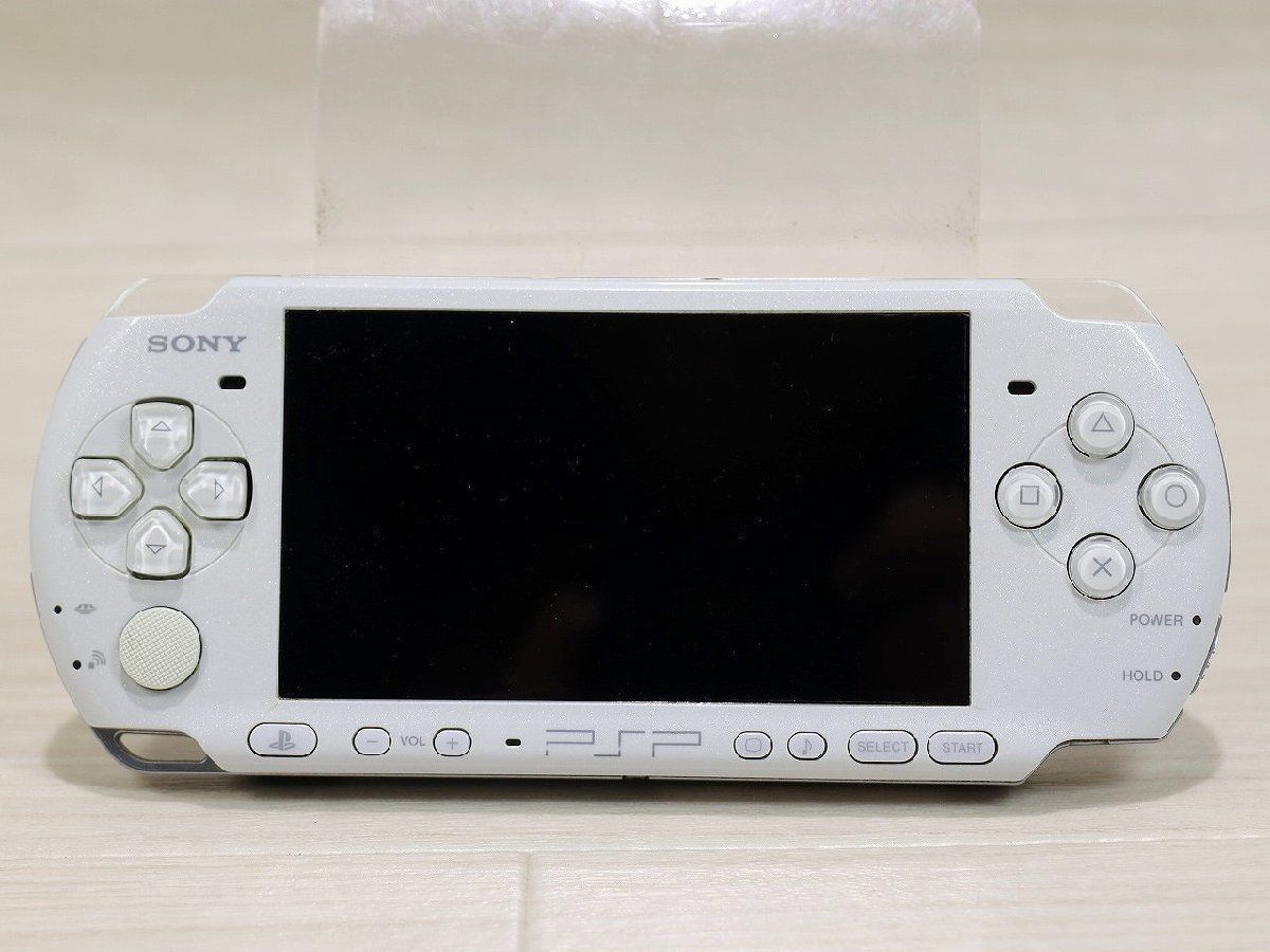 質Banana】ジャンク品 SONY/ソニー PSP3000 ホワイト ポータブルゲーム 