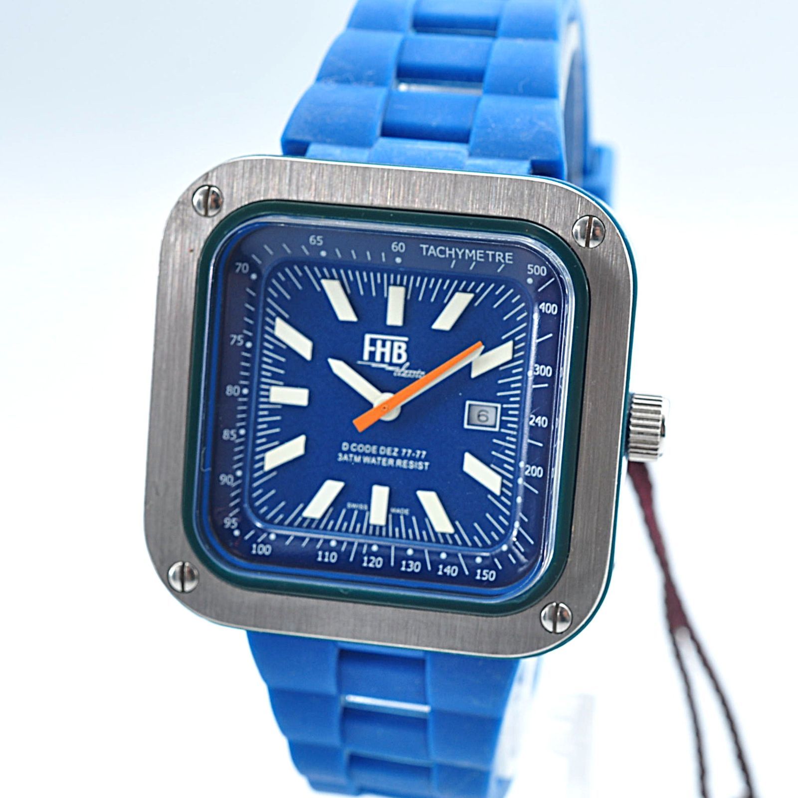 未使用 FHB エフエイチビー Felix Huber Basel F-888 Quartz クォーツ 