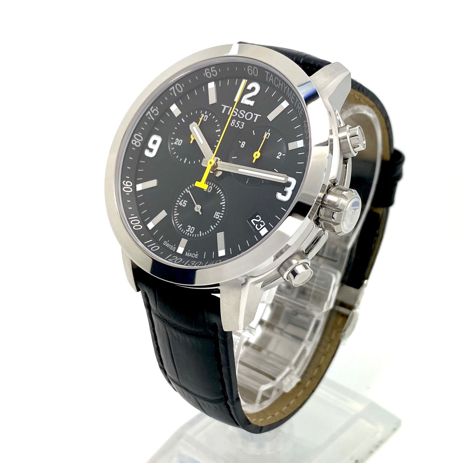 美品】腕時計 メンズ ティソ TISSOT PRC 200 クロノグラフ T055417A 