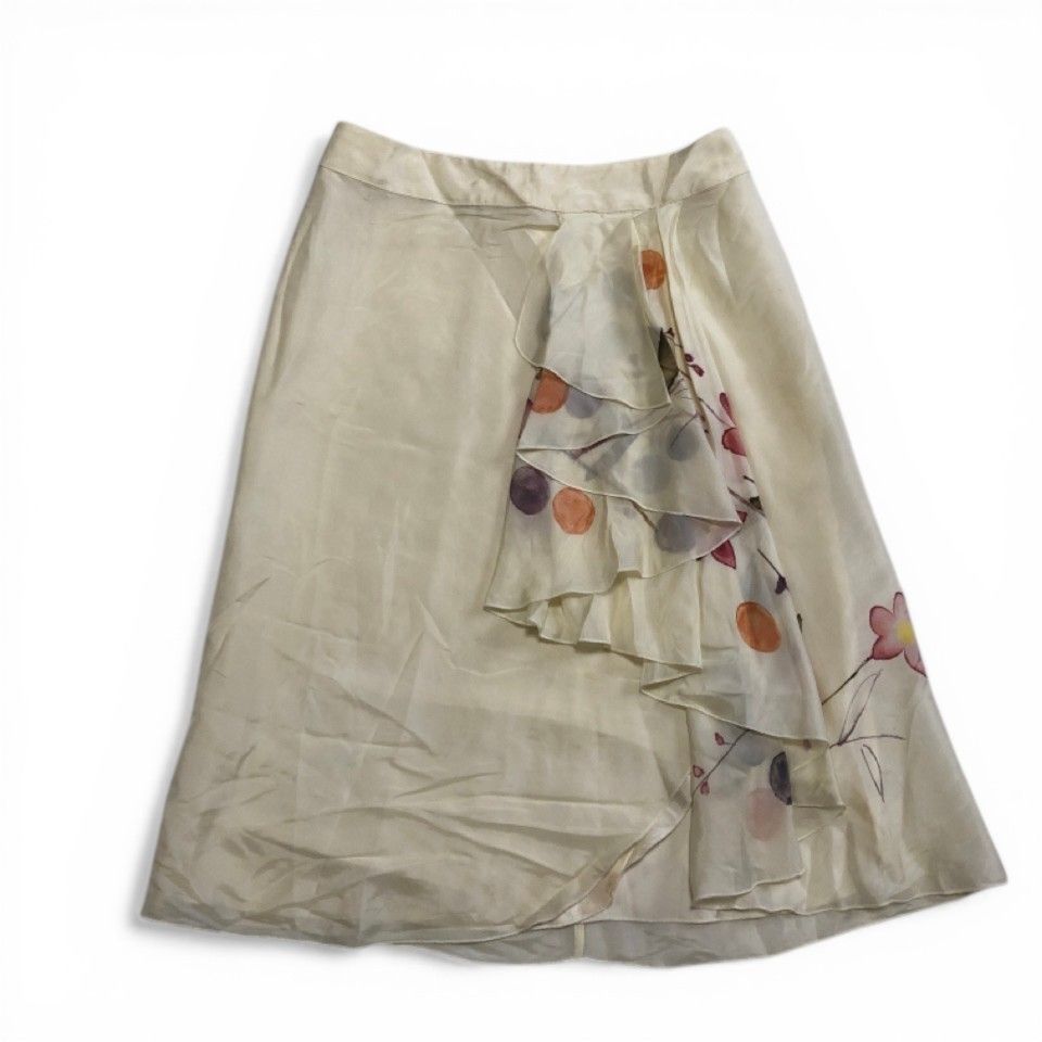 美品 DRIES VAN NOTTEN ドリスヴァンノッテン スカート シルク 花柄