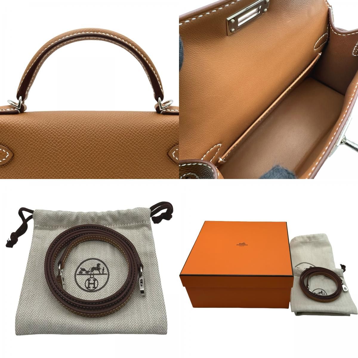 エルメス HERMES ミニケリー2 K刻 ゴールド/シルバー金具 エプソン レディース ショルダーバッグ エルメス HERMES ミニケリー2 K刻 ゴールド シルバー金具 エプソン