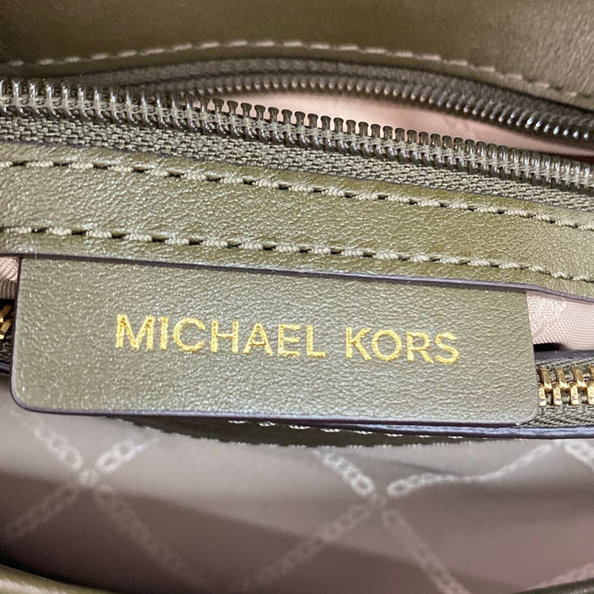 MICHAEL KORS(マイケルコース) ショルダーバッグ - 30S9GWHL3Y カーキ×ピンク×マルチ スタッズ/チェーンショルダー レザー MICHAEL KORS(マイケルコース) ショルダーバッグ - 30S9GWHL3Y カーキ