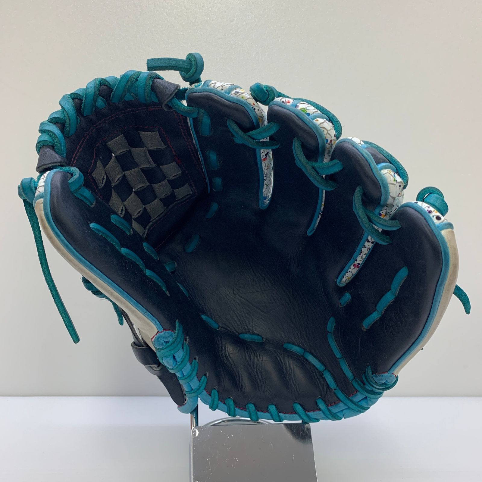 グラブワークス 外野用グローブ エメラルドグリーン オレンジ グラブワークス 外野手用グラブ グラブワークス 外野用グローブ