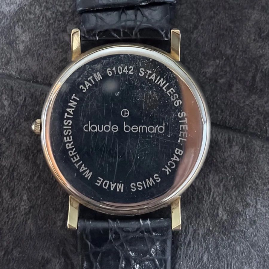 スイス製クロードベルナール腕時計 Claude Bernard 61042 ゴールド 