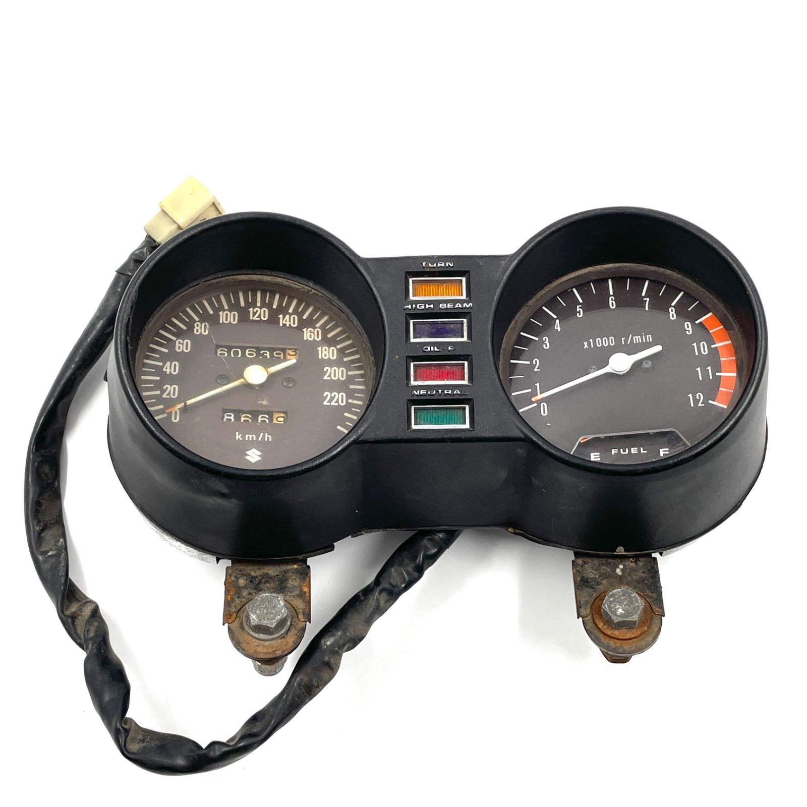 SUZUKI GS1000 純正メーター 220km スピードメーター タコメーター一 
