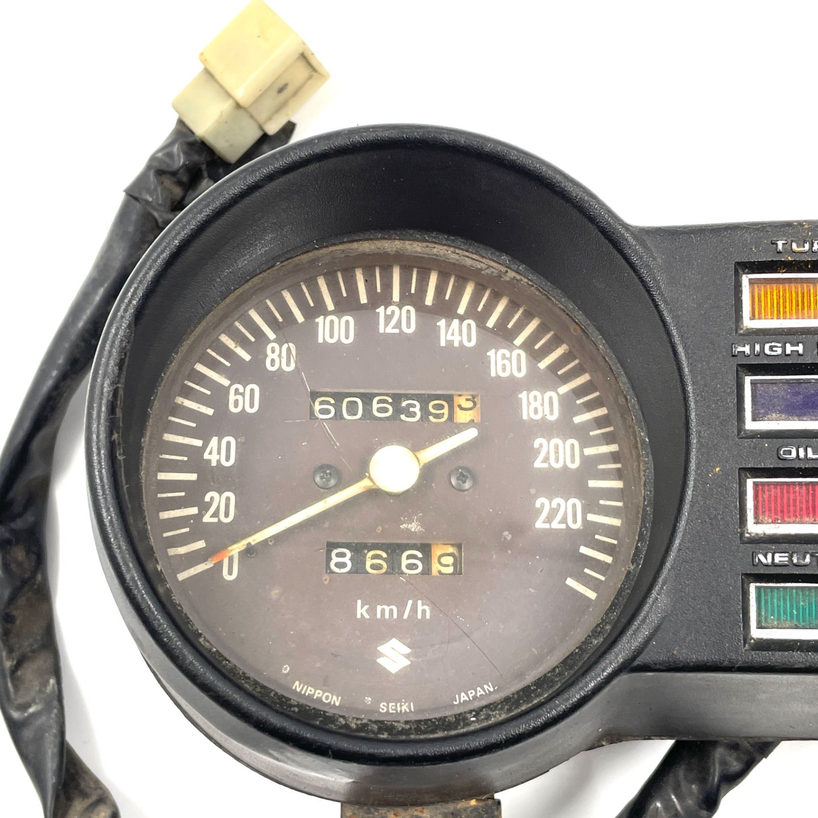 SUZUKI GS1000 純正メーター 220km スピードメーター タコメーター一
