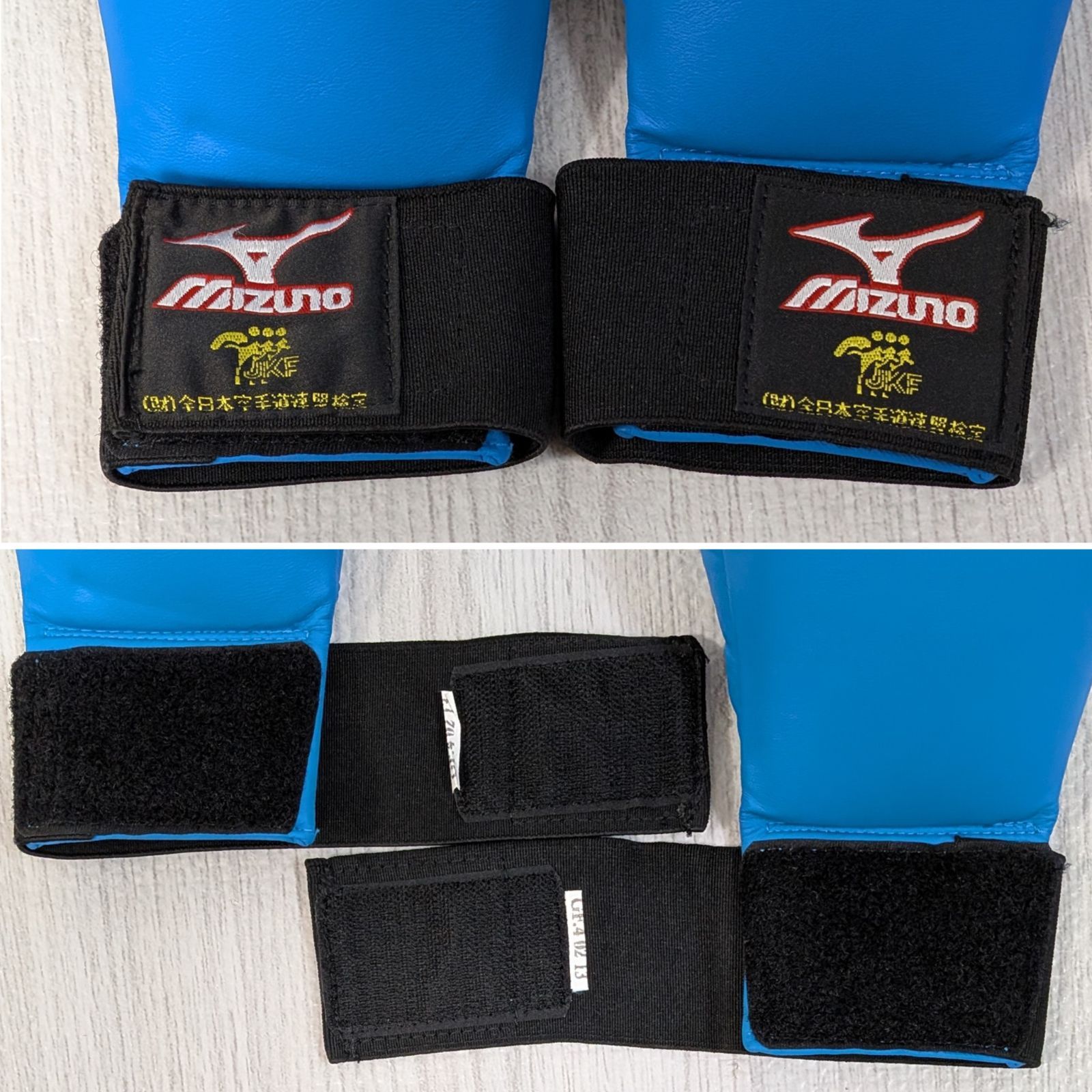 良品 2セット MIZUNO JKF公式 空手用拳サポーター 赤青セット Mサイズ
