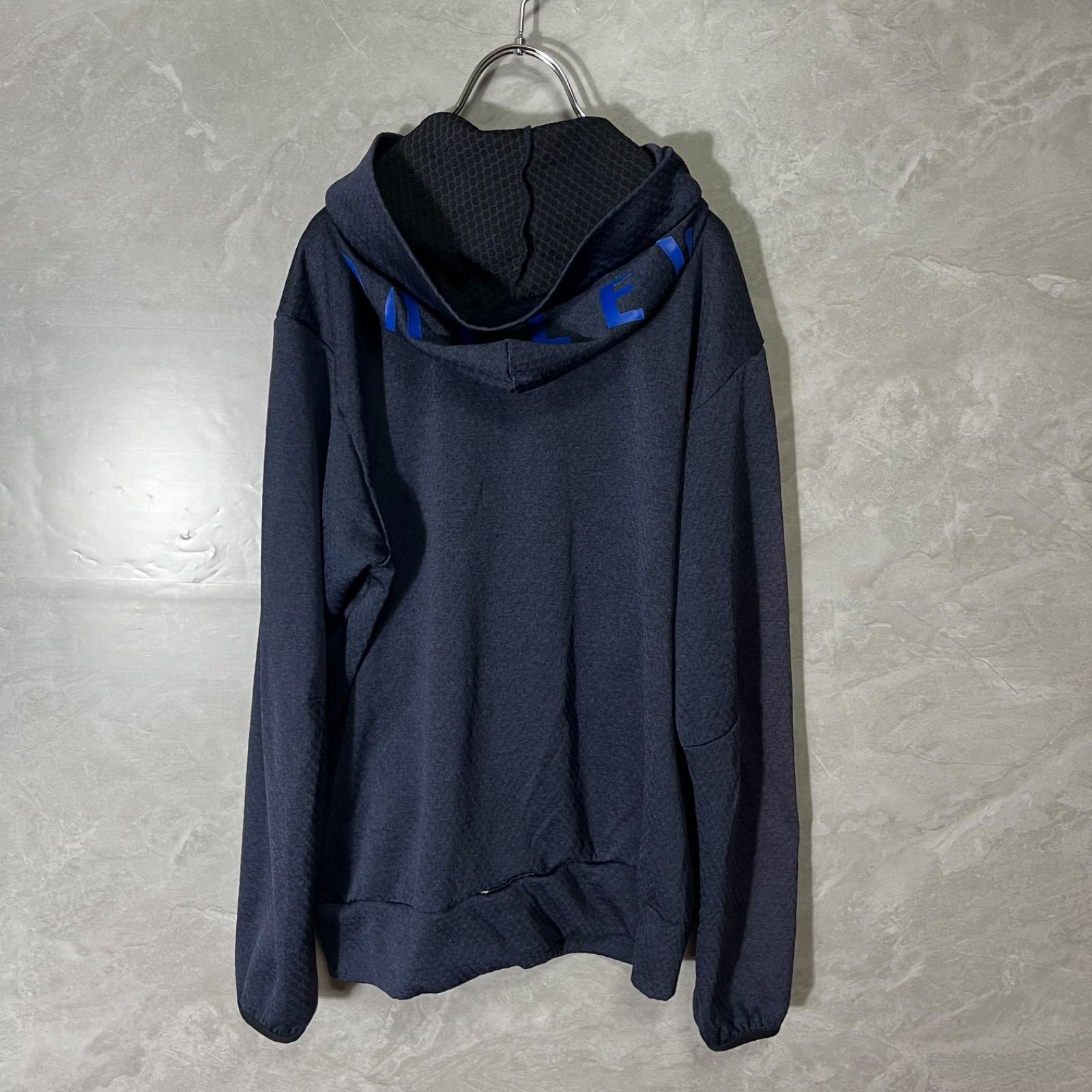 オークリー OAKLEY ジップ アップ パーカー ブルゾン ネイビー ロゴ XL 