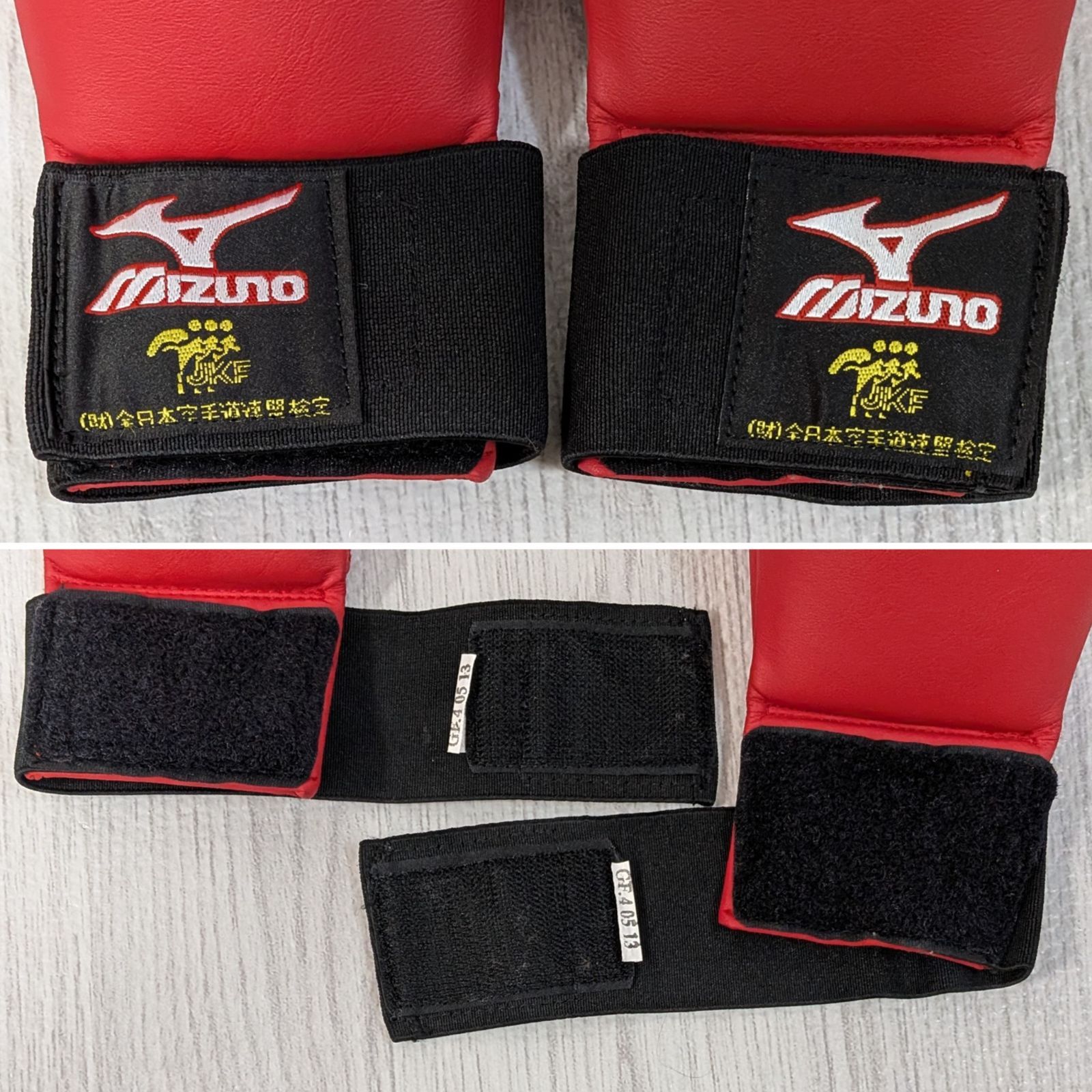 良品 2セット MIZUNO JKF公式 空手用拳サポーター 赤青セットMサイズ MIZUNO - 良品 2セット MIZUNO JKF公式 空手用拳サポーター 赤青セット