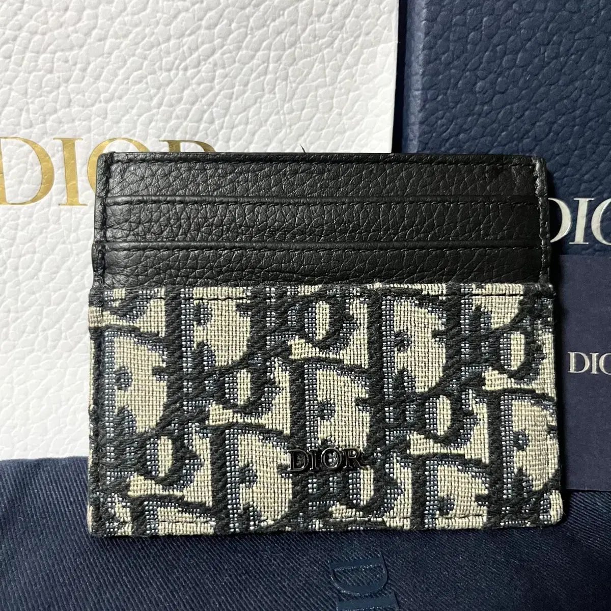 ほぼ新品 Dior オブリーク カードウォレット-買取 安い オンライン