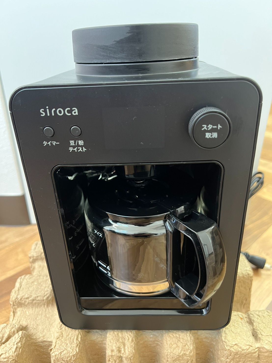 新品未使用未開封】sirocaシロカ（SC-A352）黒 コーヒーメーカー 新品