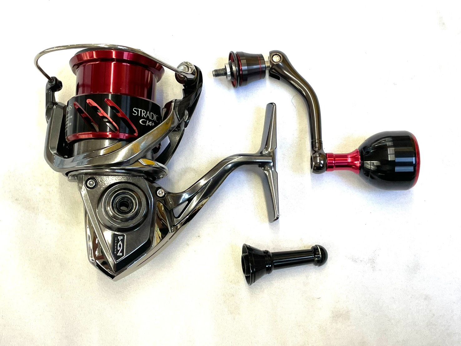 SHIMANOSTRADIC4000HGMスピニングリール　ゴメクサスノブ交換済 ゴメクサス Gomexus リール ハンドルノブ 38mm 45mm アルミ シマノ