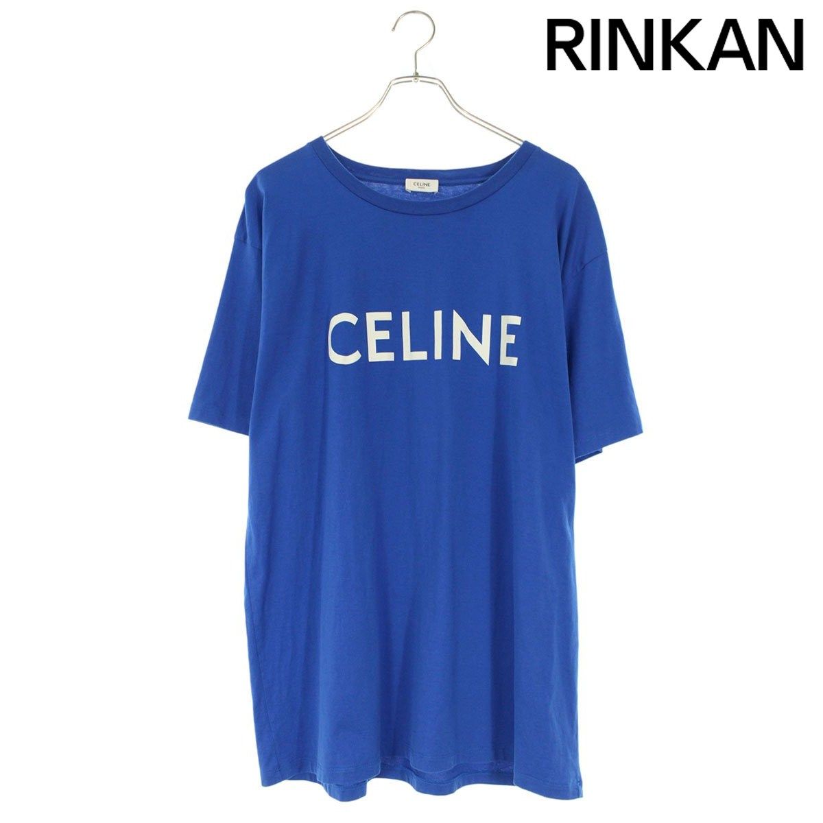 セリーヌ 2X681501F ルーズフィットロゴプリントTシャツ メンズ L 