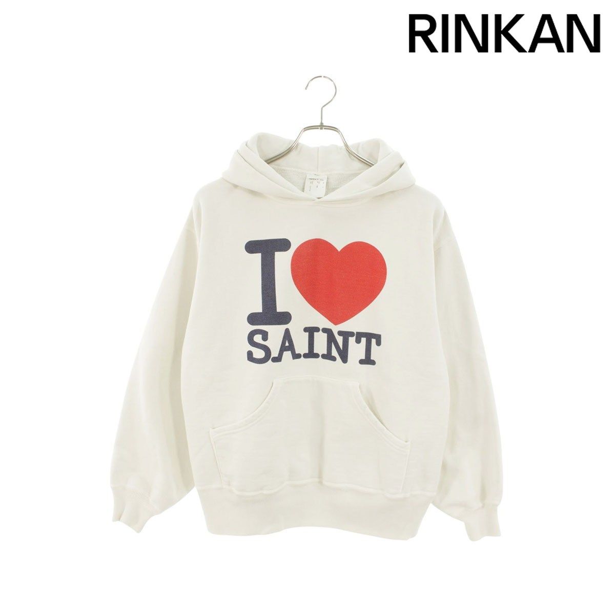 セントマイケル SAINT MICHAEL  SM-MK8-0000-058 I LOVE SAINTプリントパーカー メンズ S セントマイケル SM-MK8-0000-058 I LOVE SAINTプリントパーカー メンズ