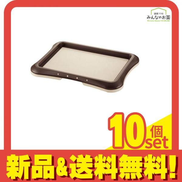 リッチェル ペット用わくわくシーツトレー レギュラー 1組入 (ダークブラウン) 10個セット まとめ売り