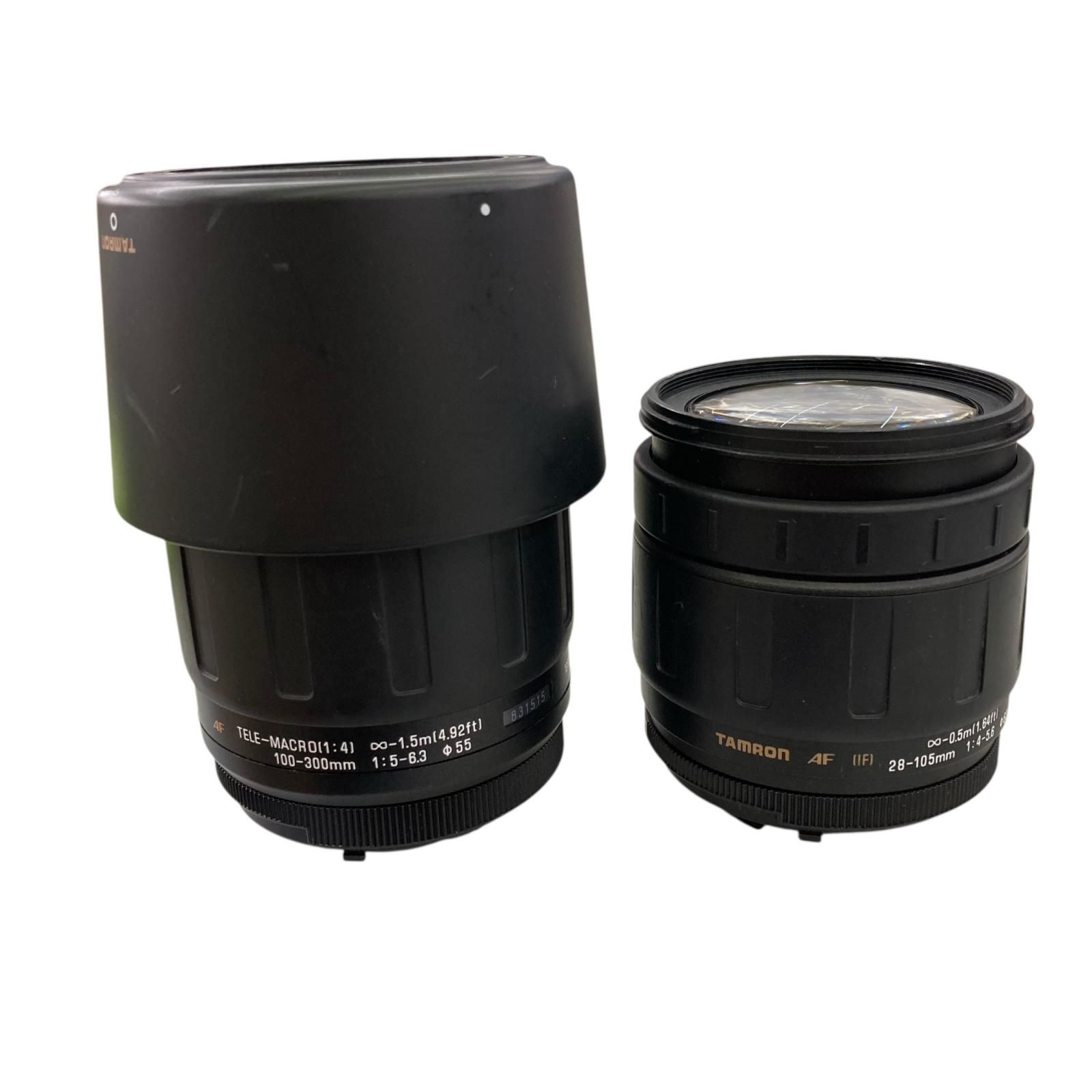 186000 動作未確認 TAMRON タムロン 28-105mm 100-300mm 2点まとめ売り