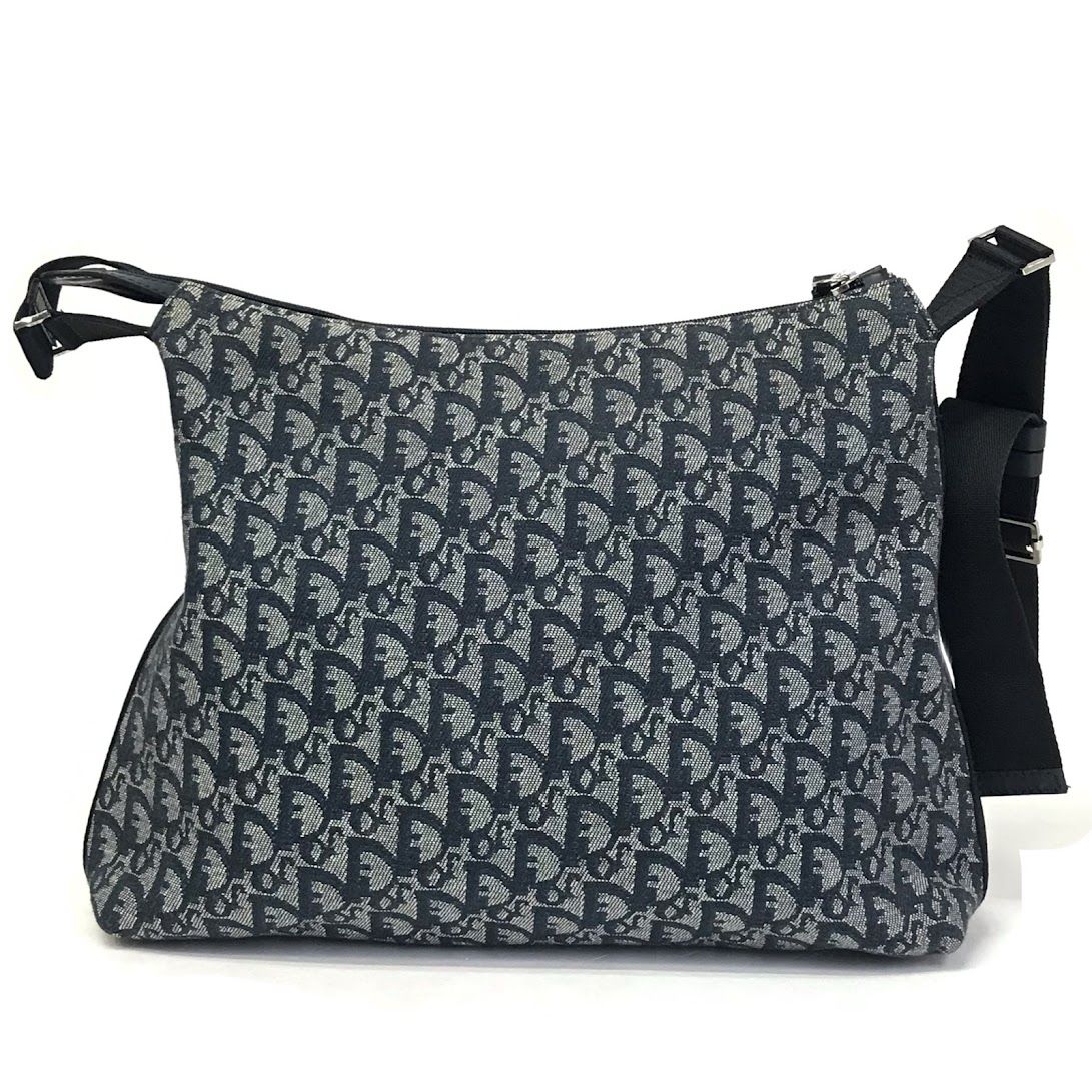 【倉吉店】 中古 Christian Dior | クリスチャンディオール ショルダーバッグ トロッター キャンバスショルダーバッグ BOB0013 トロッター ネイビー 【122】 倉吉店】 中古 Christian Dior | クリスチャンディオール ショルダー