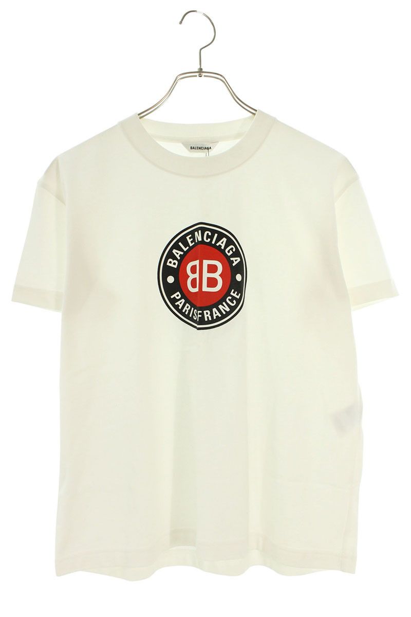バレンシアガ  20AW  612964 TJVD6 BBロゴプリントTシャツ レディース XL バレンシアガ 20AW 612964 TJVD6 BBロゴプリントTシャツ レディース XL