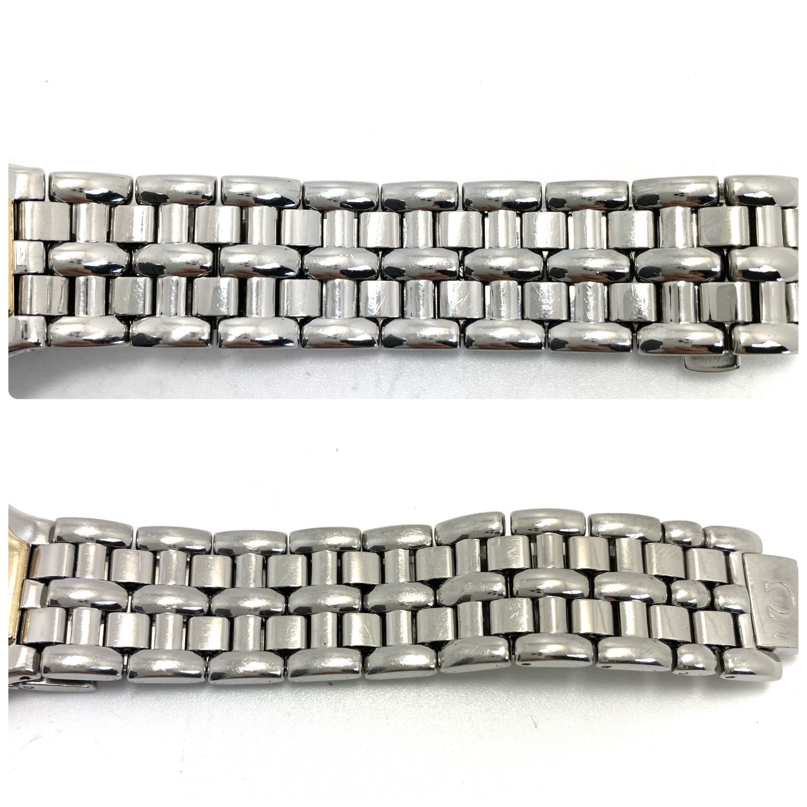 電池交換済み】腕時計 メンズ オメガ OMEGA デビル シンボル YGベゼル