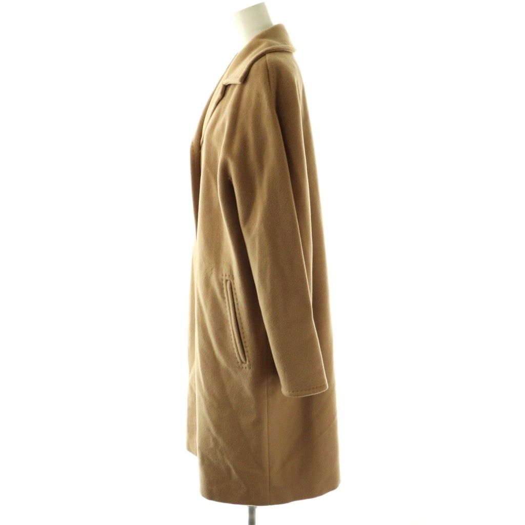マックスマーラ　白タグ　ウール　カシミヤ　ステンカラー　コート　ベージュ マックスマーラ MAX MARA 白タグ ロングコート アウター ウール