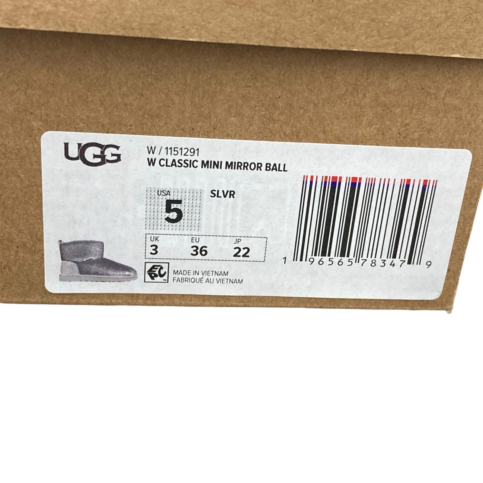 186001 UGG アグ ムートンブーツ クラシック ミニ ミラー ボール