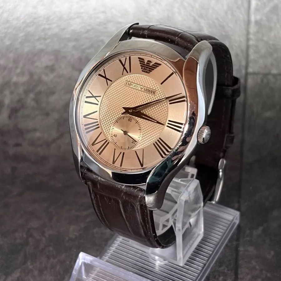 稼働品】EMPORIO ARMANI エンポリオアルマーニ 腕時計AR-0156 スモール