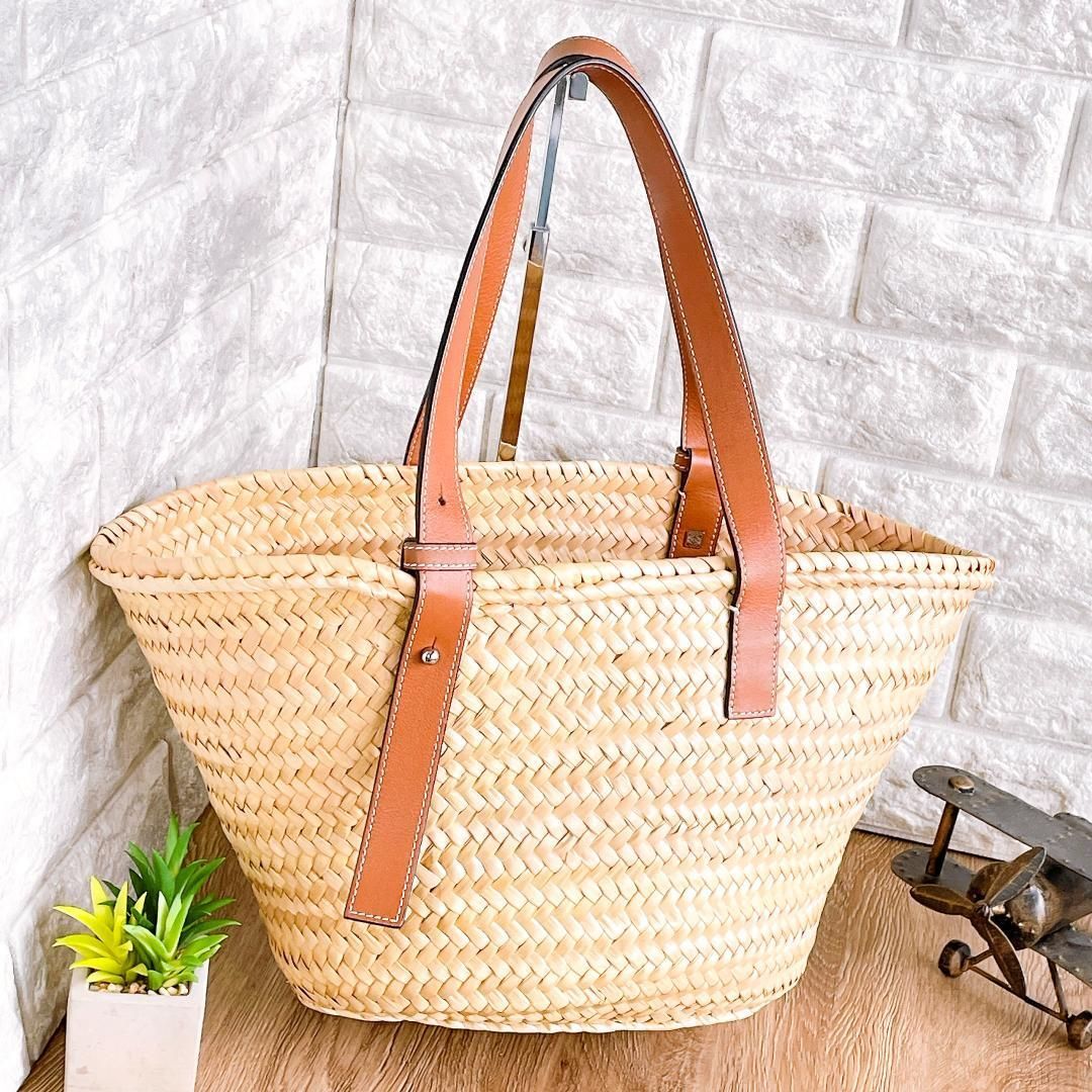 ◇ロエベ◇LOEWE アナグラム バスケット バッグ ミディアム ハンド