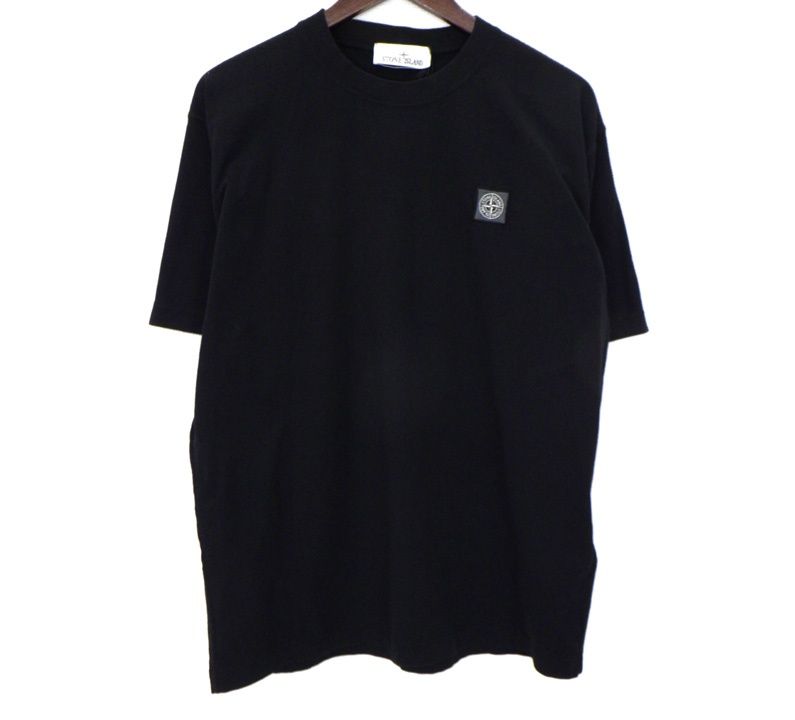 Stone  ロングスリーブTシャツ ブラック ロン t stone island t シャツ 格安美品 stone island ロンT STONE