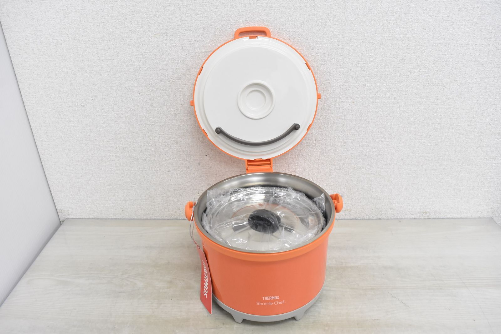 未使用】サーモス 真空保温調理器シャトルシェフ 3.0L/20cm キャロット
