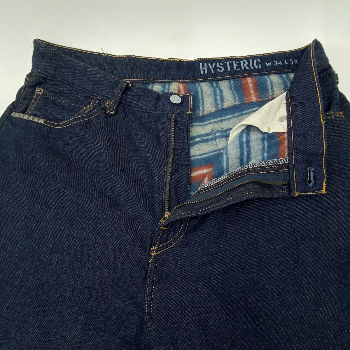 HYSTERIC GLAMOUR ヒステリックグラマー KINKY スタッズ デニムパンツ 