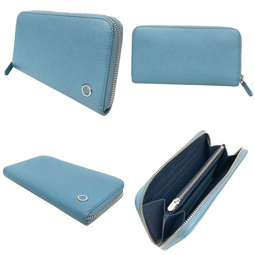 BVLGARI 長財布 ライトブルー BVLGARI ブルガリ 長財布 ライトブルー