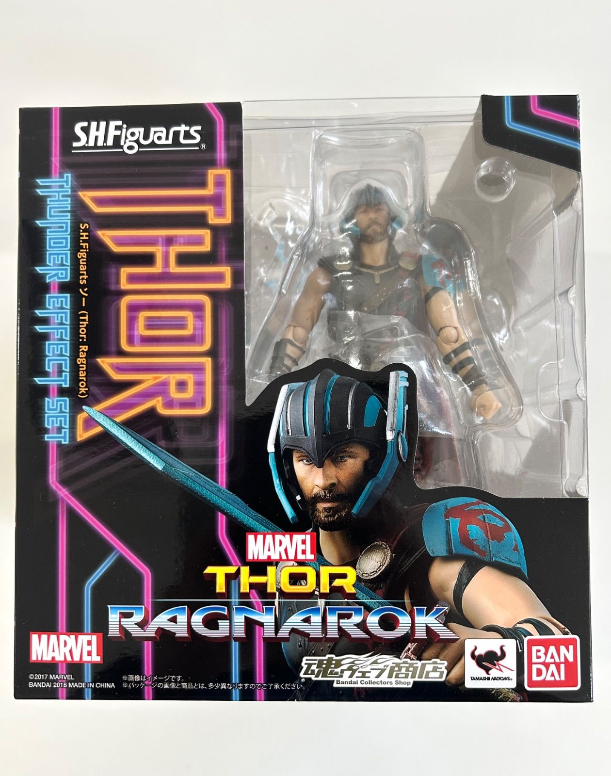 開封済み品】S.H.Figuarts ソー（Thor: Ragnarok）＆ THUNDER EFFECT 