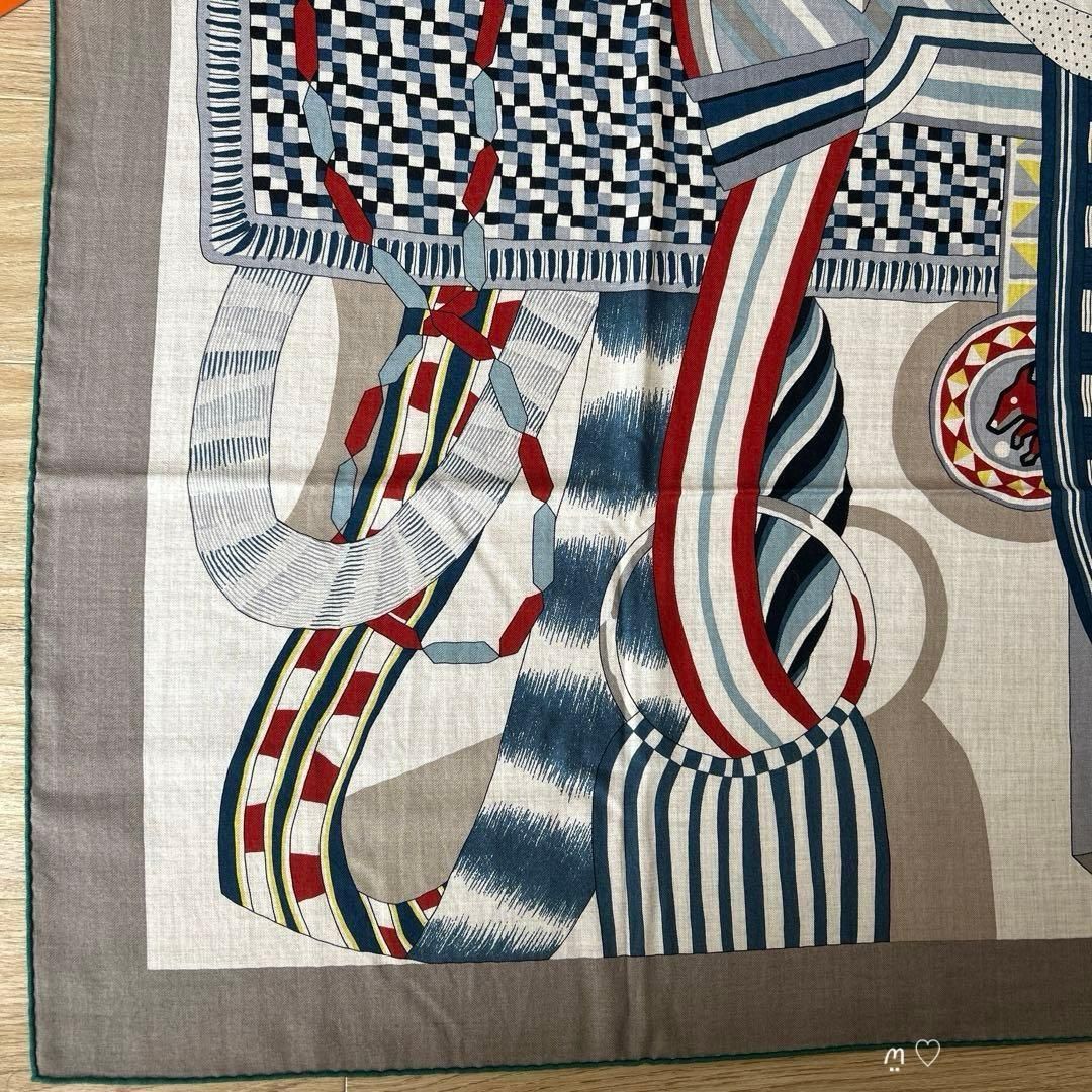 HERMES エルメス カレジェアン 140 カシシル 空想の鞍　美品 ◇エルメス◇空想の鞍/カレ 140/カシシル/カレジェアン/スカーフ