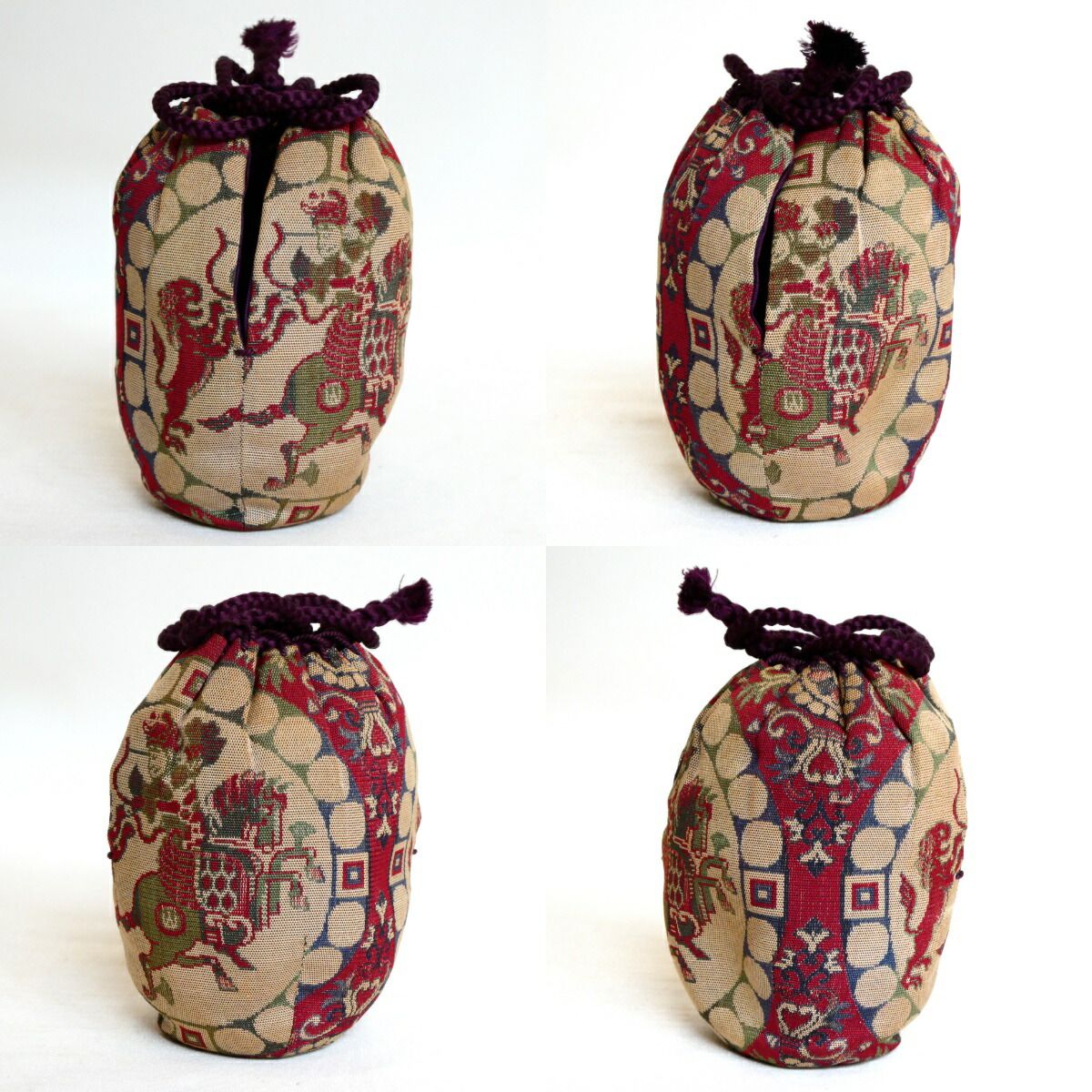 獅子狩紋錦】桶谷定一作 肩付茶入 茶道具【中古 美品】 - メルカリ