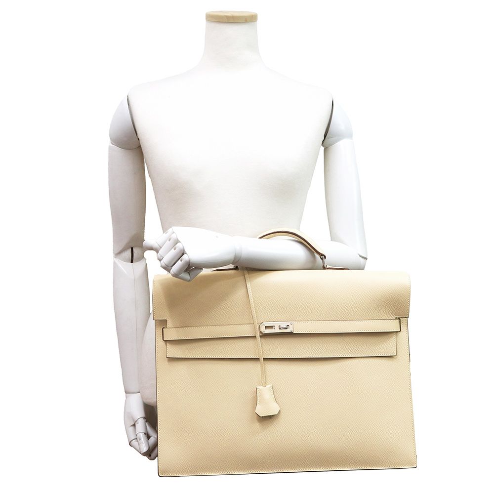 美品✨エルメス　ケリーデペッシュ38 ヴォーエプソン　F刻印　2002年 エルメスケリーデペッシュ 38ヴォー・エプソン ｜ GLINT ｜ 高級時計