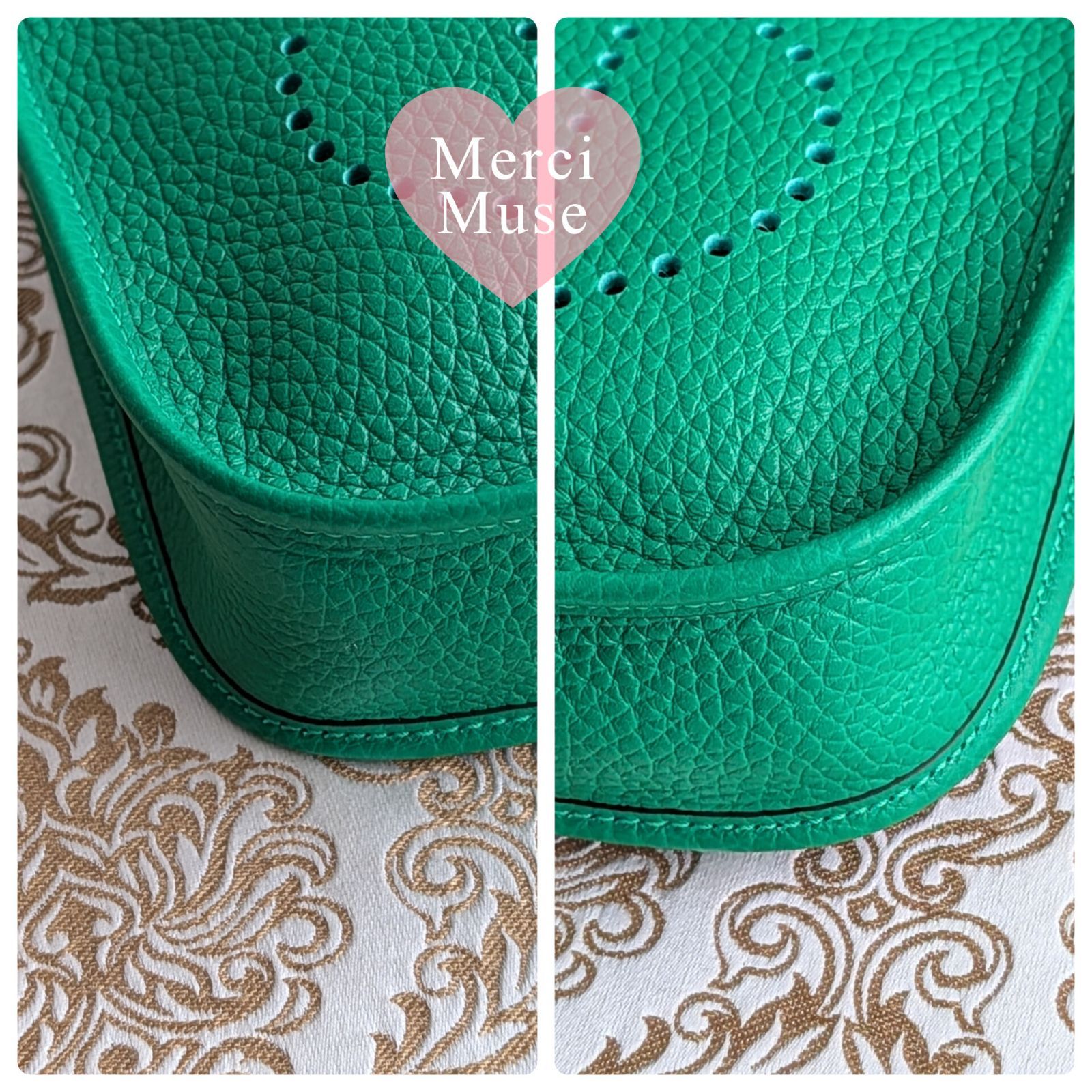 ❤お得なお品❤エヴリンTPM バンブーxシルバー金具 エルメス W刻印 