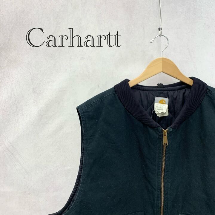 Carhartt ダック ベスト V01 BLK トップス 5XL ブラック メンズ