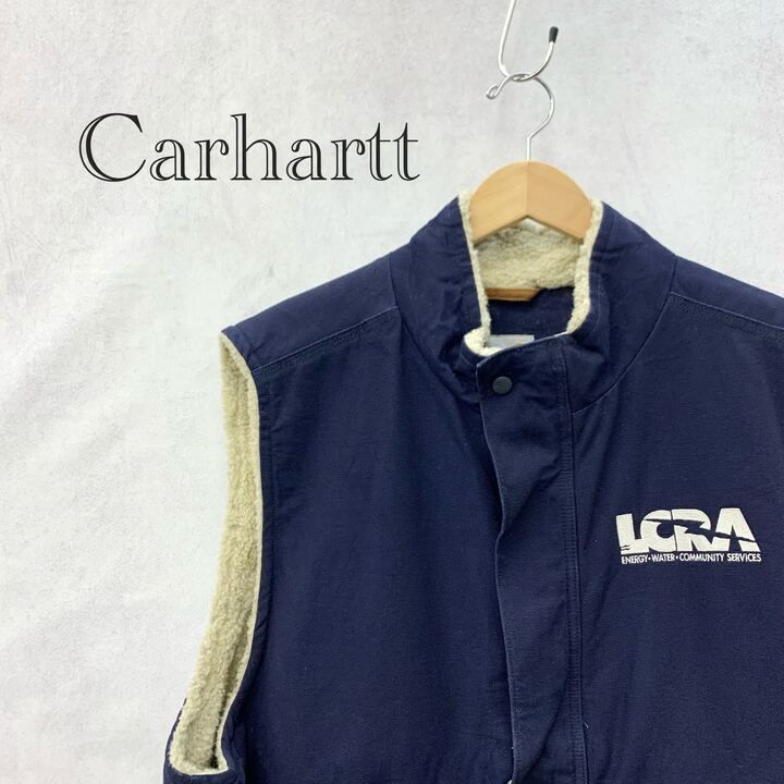 Carhartt ダック ボア ベスト 101029 410 トップス 2XL ネイビー