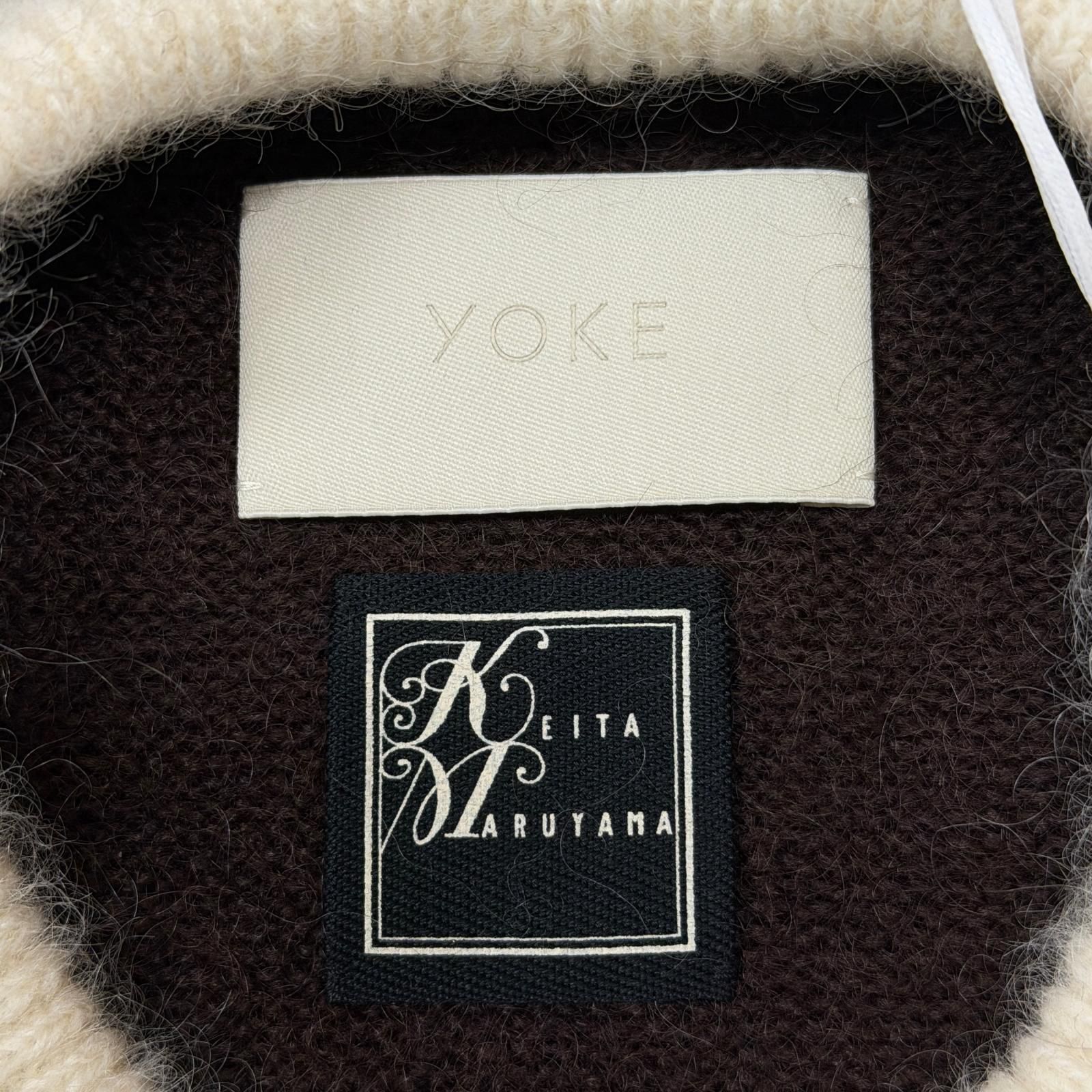 参考上代57200円 未使用 YOKE 24AW MOHAIR BORDER SWEATER - KEITA